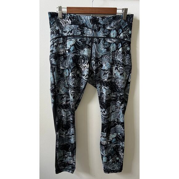 Lululemon wave pattern leggings women's size 12 - Picture 1 of 5